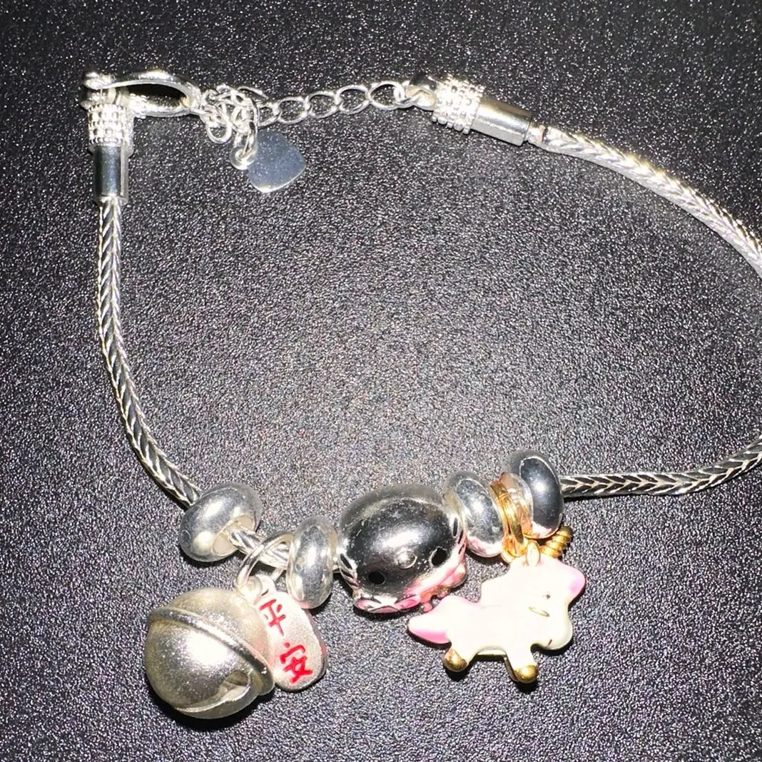 999 Silver Charm Bracelet