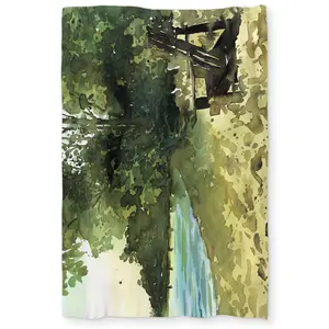 212 MAIN Lakescape Print Scenic Duvet Cover - Twin Extra Long/Twin Size Bedding, Living Room Home Textile & Decor, Livingroom