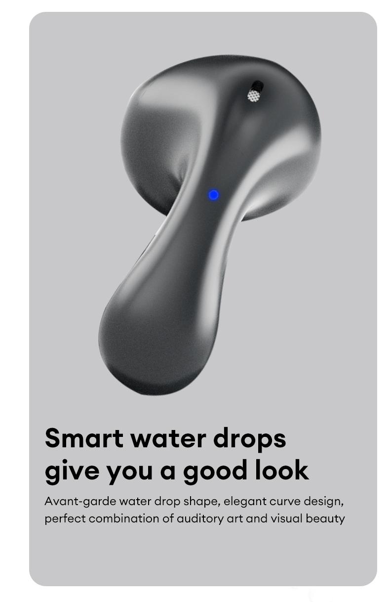 PAXA PA-L02 Wireless Bluetooth Headphones, Powerful Sound Effects for Music, Dustproof & Waterproof Sports Earbuds for Running, Workout, Audio