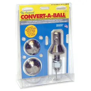 Convert-A-Ball Nickel Set w/ 3/4" Shank, 1-7/8" Ball and 2" Ball #800