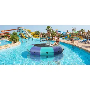 PVC Float 10x10ft Inflatable Water Trampoline with Double Elastic Rope, Inflatable Paddle Board