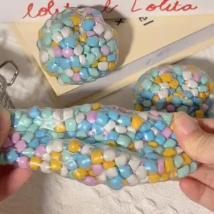 Portable Anti-Anxiety Squishy Stress Ball Slow-Rebound Focus Enhancement Squeeze Balls Handmade Balls