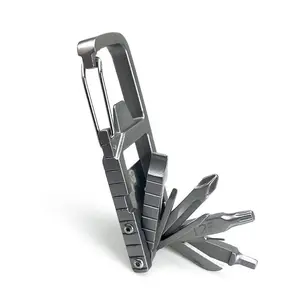 13 in 1 Multifunction Stainless Steel Tool Combination Folding Outdoor Tools Corkscrew Screwdriver Wrench Knife Knife Keychain
