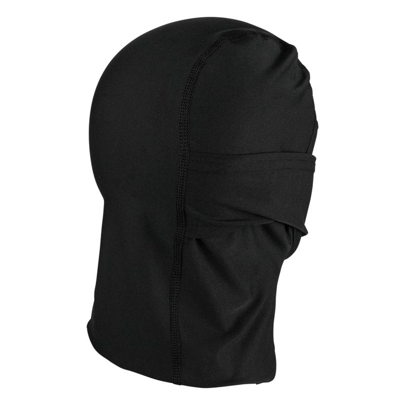 Shock Doctor Showtime Solid Black Shystie Ski Mask - Lightweight Breathable 4-Way Stretch Fabric for Summer Performance