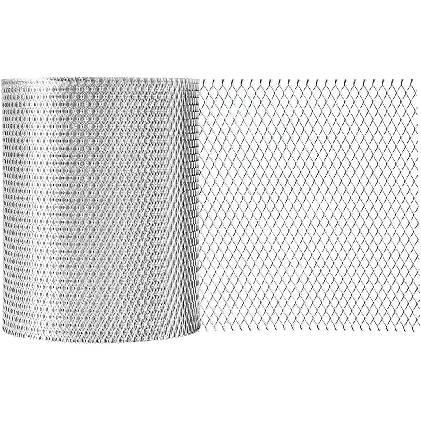 Aluminum 5 Inch x 50 Feet Roll Gutter Guard, Aluminum Leaf Filter Gutter Protection Protects From Branches Leaves Debris, Easy Install Does Not Rust