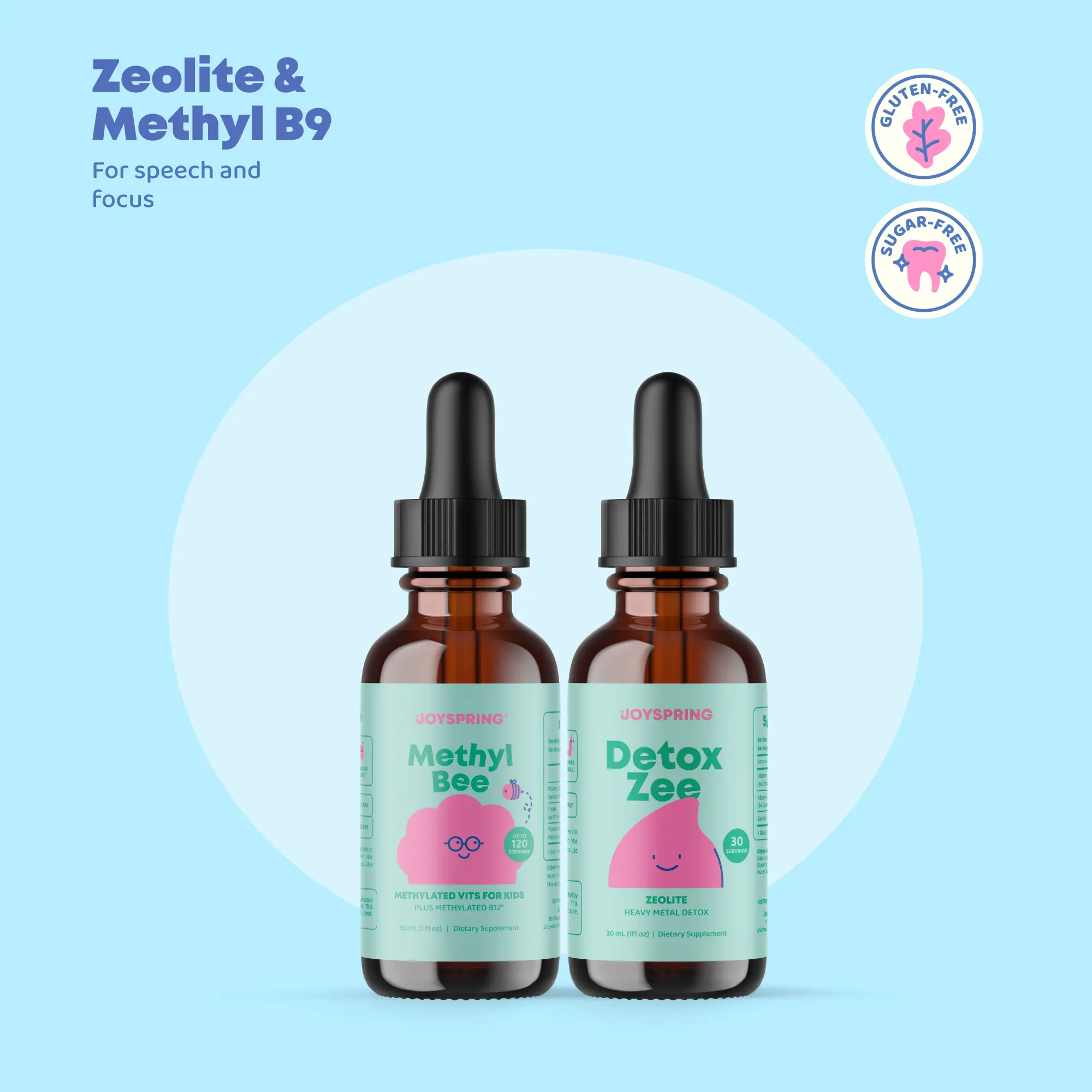 JoySpring MethylBee B Complex + Zeolite Drops | Daily Support for Energy, Balance & Wellness JoySpring MethylBee B Complex + Zeolite Drops | Daily Support for Energy, Balance & Wellness