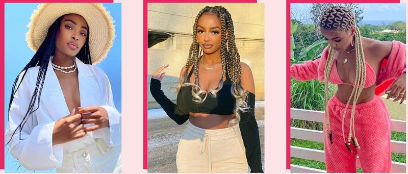 Fashion Pink Braiding Hair Pre Stretched Short Braiding Hair Extensions for Braiding Box Braids Knotless Prestretched Braiding Hair 16 Inch