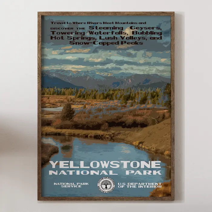 Yellowstone National Park Poster2
