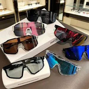 7 pairs of outdoor sports cycling windproof sun visor sunglasses for men and women, European and American style colorful motorcycle large frame slim sunglasses for sun protection, fishing, travel, cycling SpringStatements,summervibes