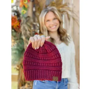 C.C Mixed Soft Yarn Beanie