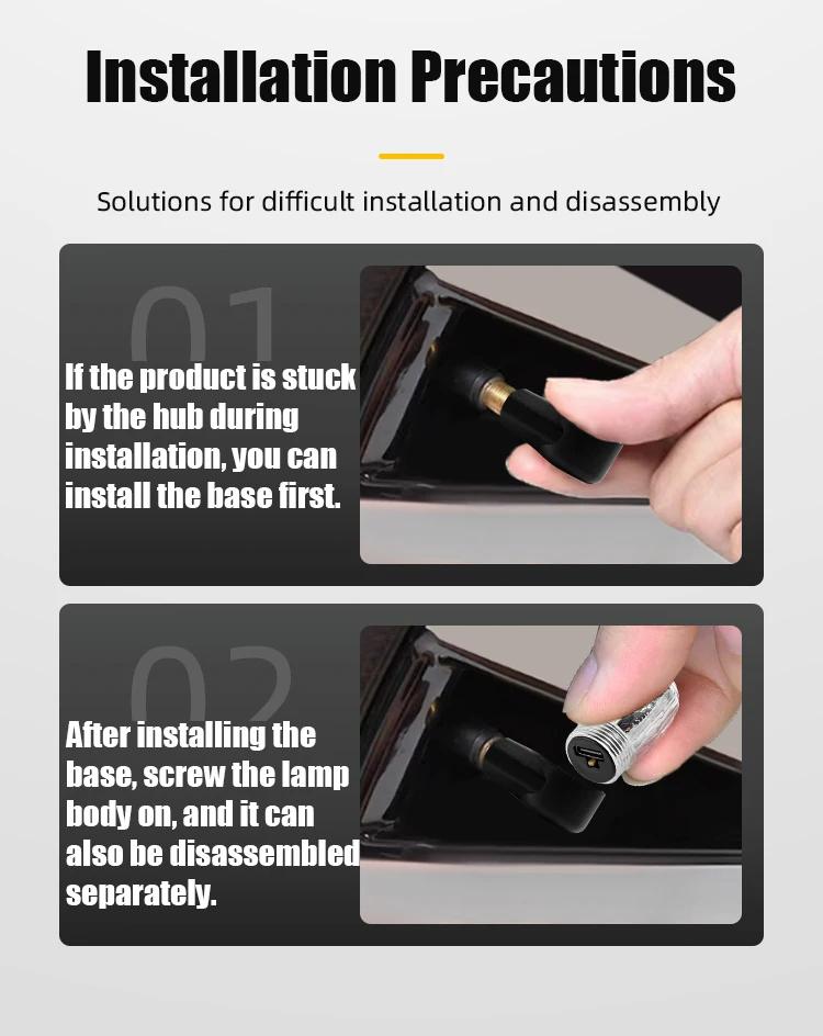 LED wheels light motocycle ，motorcycle tire lights night safety lightscar model usb charging auto wheel tire valve cap luminous cycling hub light car accessori