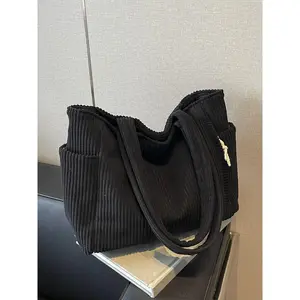 Women's Solid Tote Bag, Fashionable Large Capacity Shoulder Bag for Daily Used, Casual Trendy Versatile High-quality Daily Commuting Bag, Casual Commuter Bag