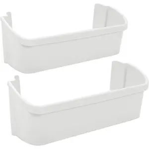HECASA 240323001 AP2115741 Refrigerator Door Bin Shelf Compatible with Frigidaire Electrolux Refrigerator AH429724, EA429724, PS429724 Replacement Only ABS Plastic White-2 PCS