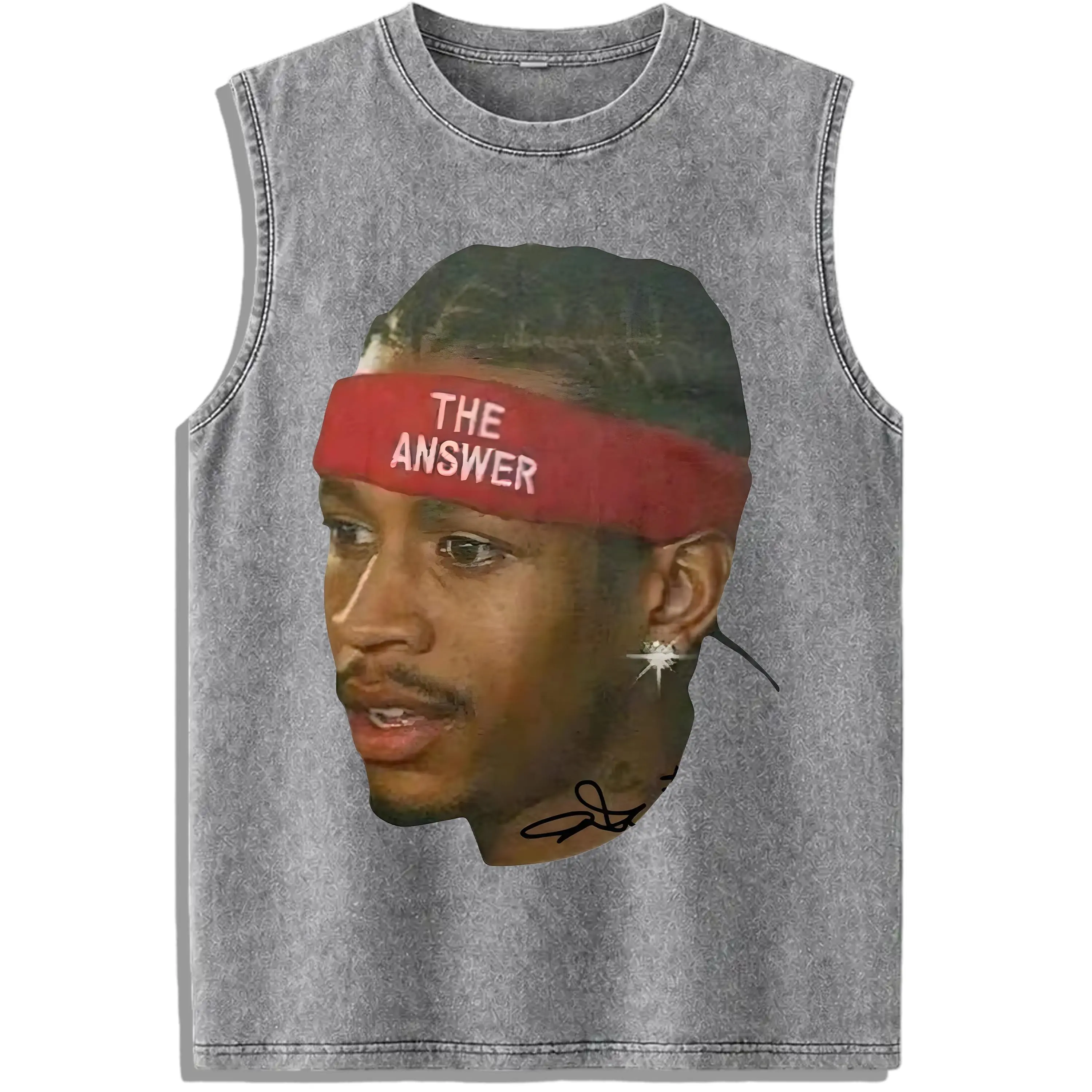 The Answer Iverson Vintage Graphic washed vest campingessentials