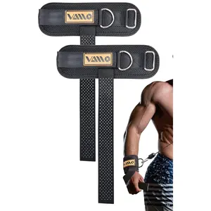 2pcs Adjustable Weight Lifting Straps With D Ring| Non-slip Dot Design For Deadlifts  Cable Machines & Powerlifting - 7mm Neoprene Padded Wrist Support Breathable Mesh Quick-detach Hook-loop Reinforced Polyester-cotton Men Women