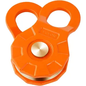 VEVOR Snatch Block Pulley (33,000LBS WLL), Pulley System for Synthetic Rope Or Steel Cable, Change The Direction, Create Mechanical Advantage, Ideal for Truck, Tractor, ATV & UTV, 1 Pack, Orange