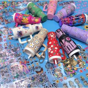 70pcs Mini Keychain Sticker Set for DIY Craft Contain Lipstick Coins summerwins