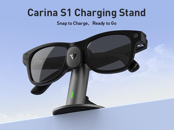 Charging Stand for Ray-Ban Meta Smart Glasses | Carina S1 Dock Fast Charge & Display