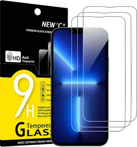 NEW'C [3 Pack Designed for iPhone 13 Mini (5.4") Screen Protector Tempered Glass, Case Friendly Anti Scratch Bubble Free Ultra Resistant