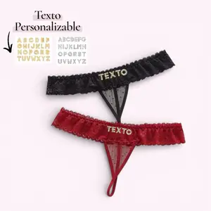 Lenceria Personalizada. Tanga Personalizable. Personalized thongs