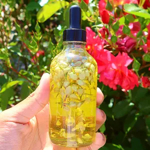 Handcrafted Jasmine Body Oil with Jojoba Oil and Sweet Almond Oil for Moisturizing Dry Skin, Hair, Foot, Leg, Hands, Nail and Cuticle Body Care Coconut Hydrating Moisturizer Avocado Gentle Olive