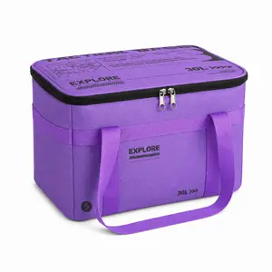 Car Trunk OrganizerPortable Car Storage Bag 30L, Heavy Duty Waterproof Trunk Organizer with Lid & Handles for SUV Jeep Truck Camping Road Trip Outdoor Gear, Foldable Cargo Storage Box for Groceries Tools Emergency Supplies#CarTrunkOrganizer #CarStorageBag