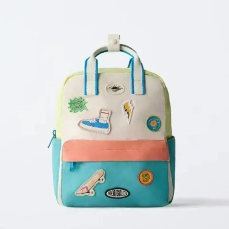 Cool Skateboard Patch Unisex Backpack Soft and Lightweight Student School Bag with Large Capacity Stylish Casual Backpack