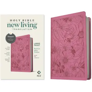 Large Print Thinline Bible – Premium LeatherLike, Filament-Enabled, Garden Pink - Imitation Leather
