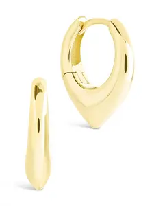 Colby Pointed Teardrop Hoops