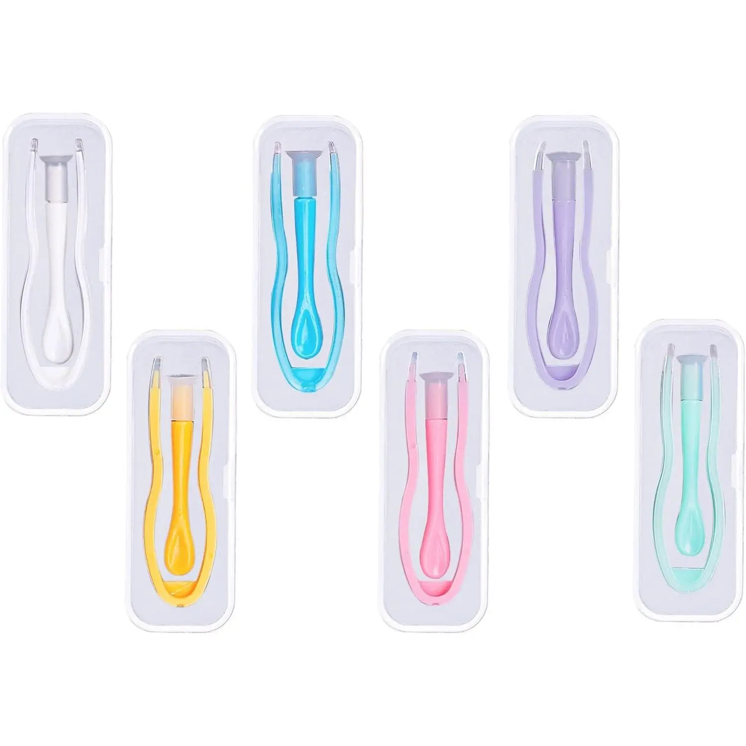 5PCS Colorful Contact Lens Remover and Inserter Tool Case Set, Contact Applicator with Soft Tip, Suitable for Contact Lens User