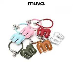 Elephant Charm, Made of Leather, MUVA, For Bag Decoration