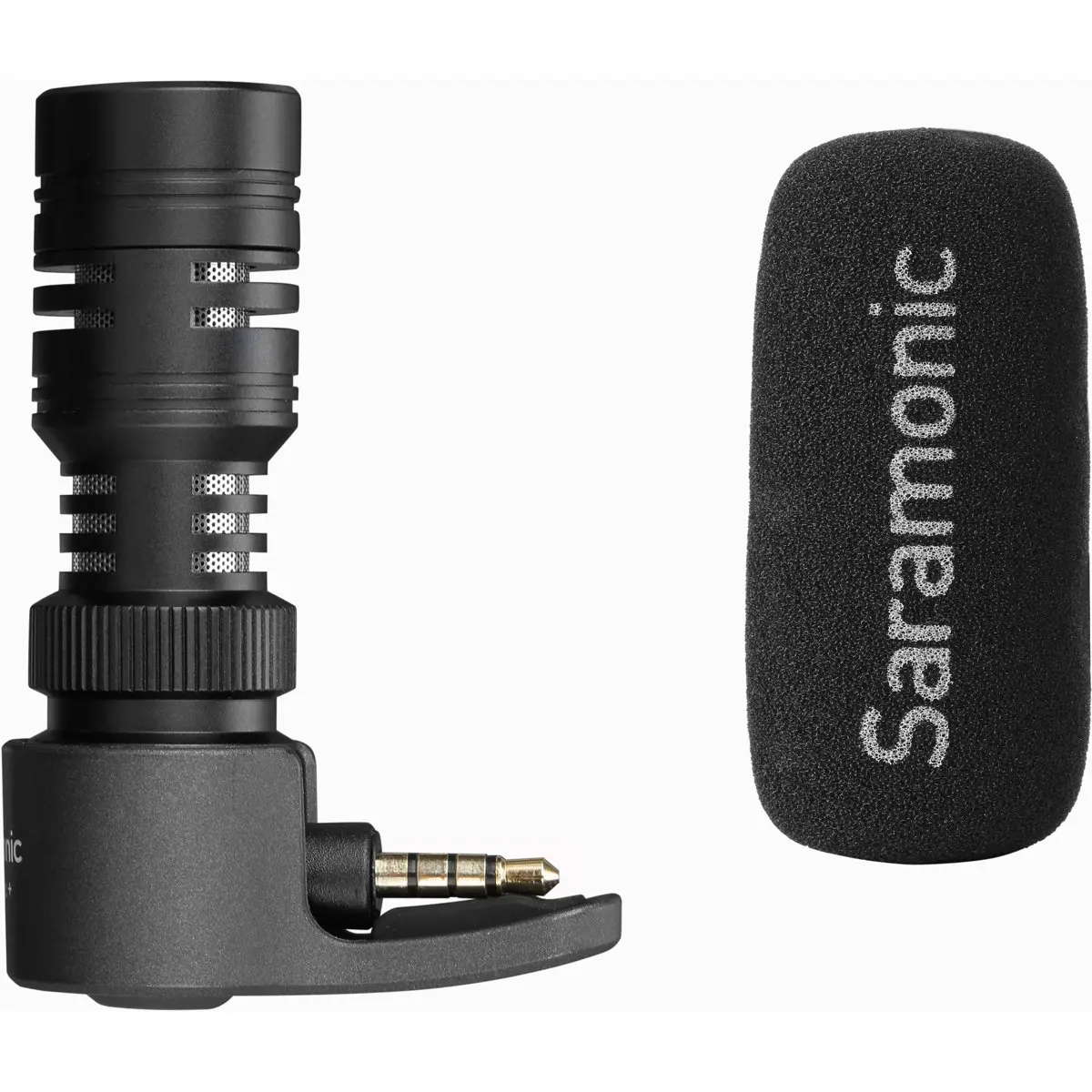 Saramonic SmartMic+ Compact Directional Microphone with 3.5mm TRRS Plug for Smartphones and Tablets