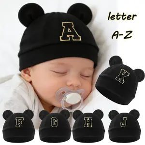 1 Piece Baby Knitted Hat with Cute Dual Ear Design, Simple Warmth, Daily Use, Plain Style, Infant Winter Accessory, Bonnet with Bunny Ears,（0-3M）