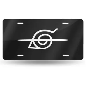 Rogue Ninja Logo Aluminum License Plate Decorative Metal Car Front License Plate with 4 Holes Car Tag 6x12inch