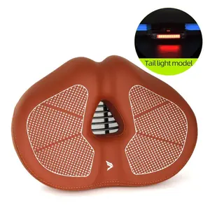 Enlarged bicycle seat, mountain bike special-shaped saddle, thickenedwaterproof electric vehicle saddle, foldable seat cushion「Short Nose Bike Seat Cushion: Breathable, Shock-Absorbent, And Perfect For Comfortable Rides」