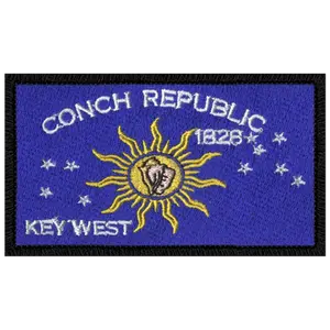 Conch Republic Flag Embroidered Patch