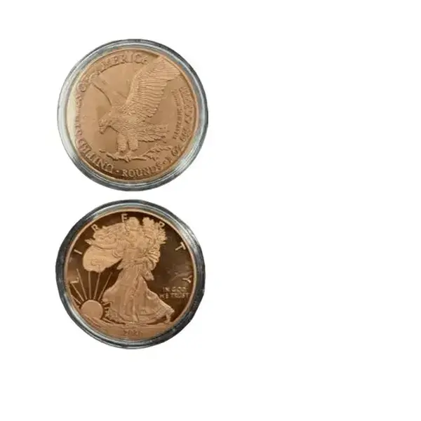 American Eagle Copper Tribute Medallion | Collectible Display Piece in Protective Capsule