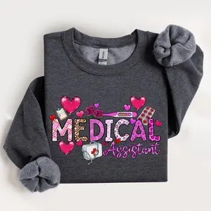 Medical Nurse Sweatshirt, Nurse Valentines Day Gift, Medical Assistant Crewneck Sweater, MA Nurse Gift Tee