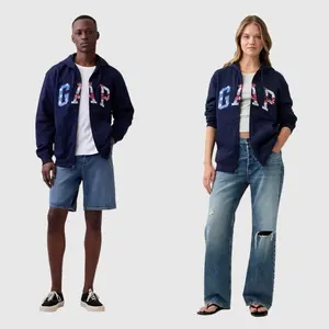 GAP Relaxed Gap Logo Zip Hoodie
