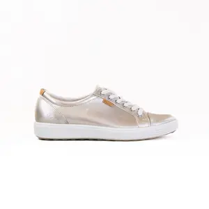 Ecco Soft 7 Sneaker (Women's) - Pure White/Gold