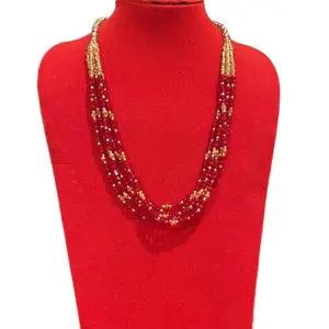 Traditional Nepali Potey Bead Mala Necklace, Fashionable Costume Jewelry Accessory