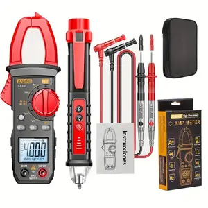 Multimeter Kit with Test Pen, St181 4000 Counts, Beeper, Measures Current Voltage Temperature Capacitance Resistance Ncv Diode Continuity Duty Cycle