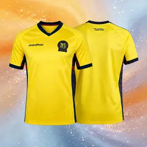 2026 Ecuador Home Yellow Short Sleeve Soccer Jersey Fans Version