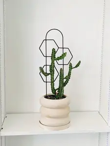 Metal Honeycomb Trellis, Indoor and Outdoor Witchy Plant Support - 21"x6" Plant Lover Gift indoor houseplant