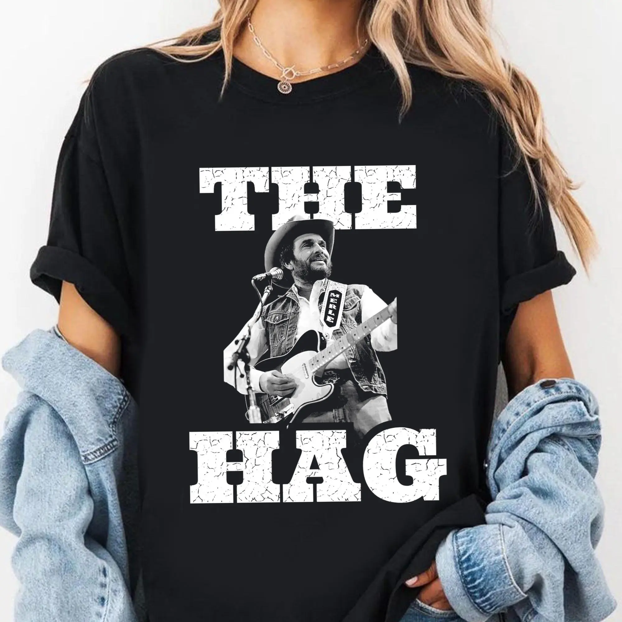 Merle Haggard The Hag Vintage Concert T-Shirt - Retro Outlaw Country Music Unisex Graphic Tee