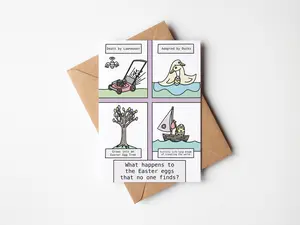 "Lost Eggs" Funny Easter Card - Lost Easter Eggs