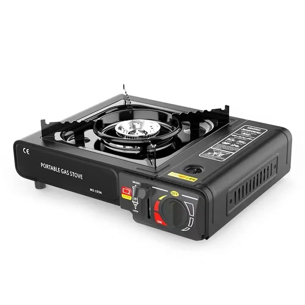 Outdoor Portable Furnace Adjustable Fire 2900W Furnace Lightweight Cooker Unit Kitchen Equipment for Camping Barbecue Hot Pot Cooking W/Storage Box eccomum eccomum