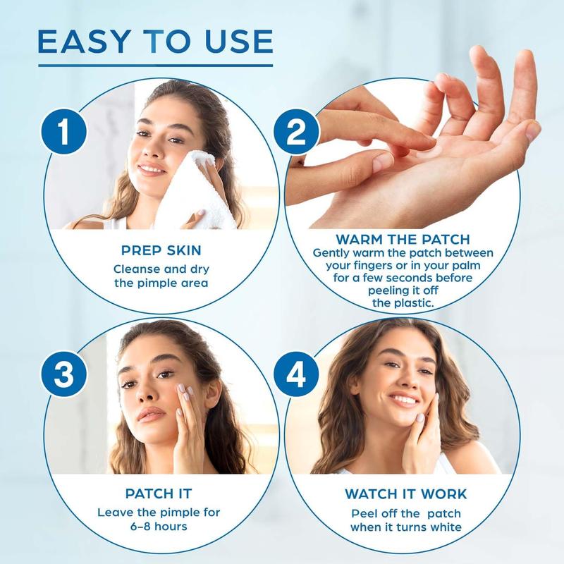 Hitworker Hydrocolloid Acne Patch Bundle, Each Pack 112pcs in White, Pink, Yellow with Invisible, Drug-Free Blemish Covering Patches