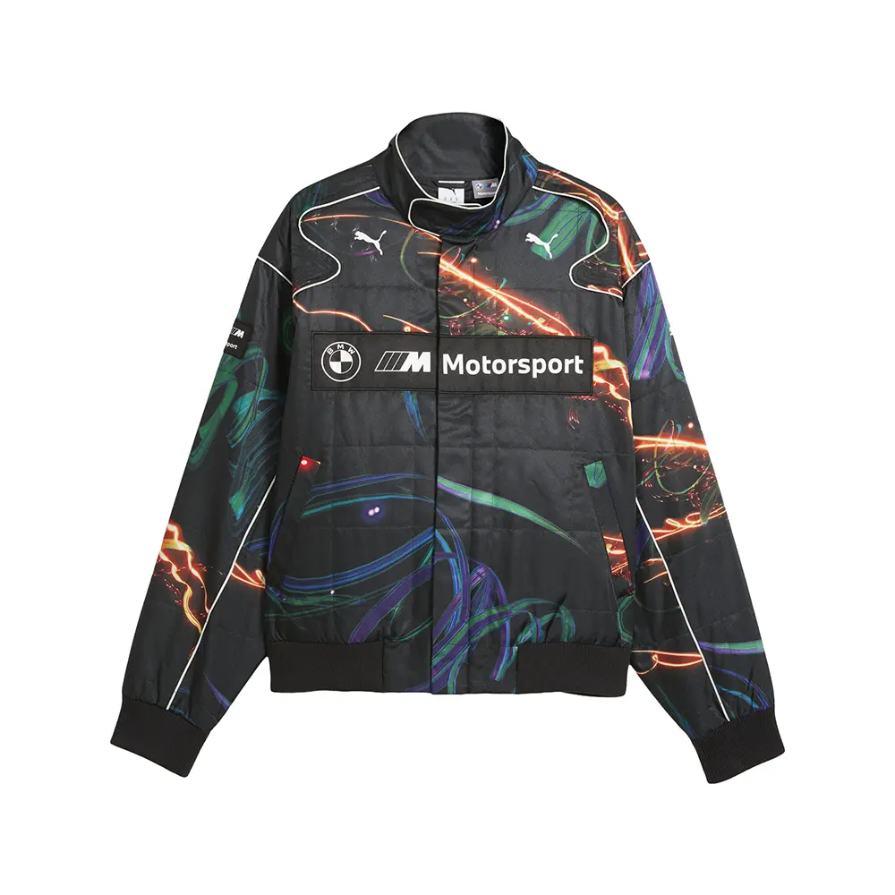 PUMA Mens Bmw M Motorsport Cao Fei Racer Jacket Athletic Outerwear Casual - Black