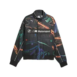 PUMA Mens Bmw M Motorsport Cao Fei Racer Jacket Athletic Outerwear Casual - Black